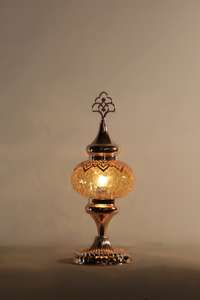 No.3 Size Rose Gold Ottoman Design Table Lamp